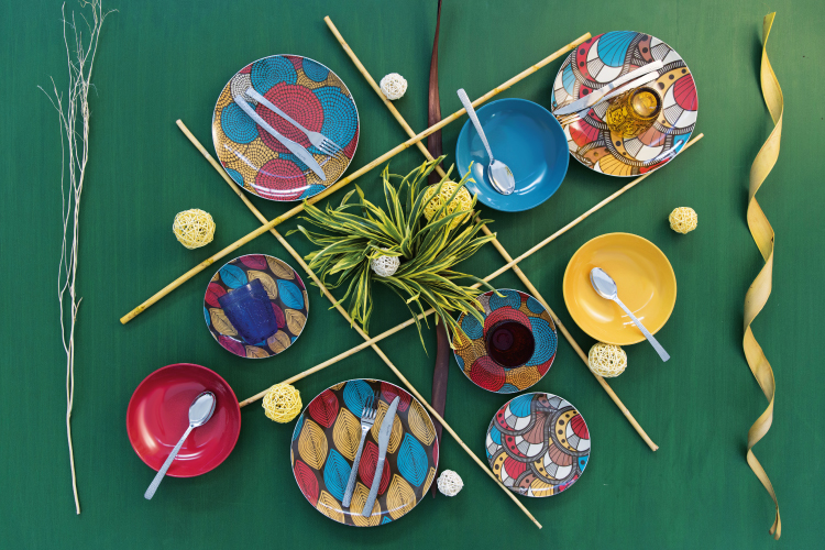 40 cm x 180 cm Aztec Uccelli Frecce ABAKUHAUS Colorato Servizio all'Americana Rettangolare Decorativo per Sala da Pranzo Cucina Multicolore 